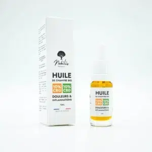 Huile 10% CBD 10% CBG – Formule Douleurs et Inflammations - Nobilis Product – 10ml