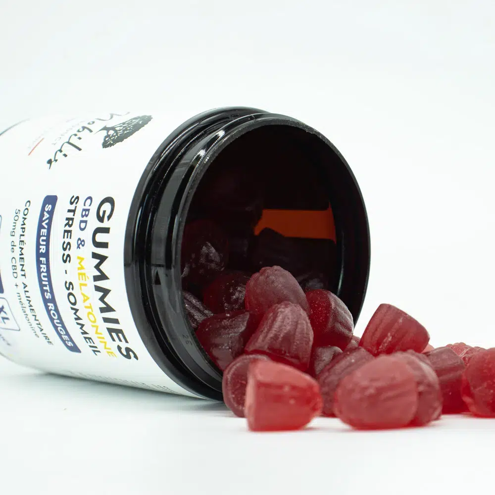 Bonbons gélifiés au cbd rouge
