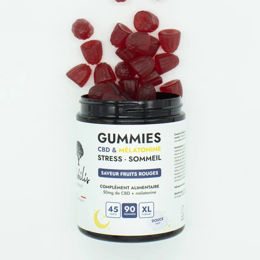 Bonbons au cbd et mélatonine(gummies cbd & mélatonine