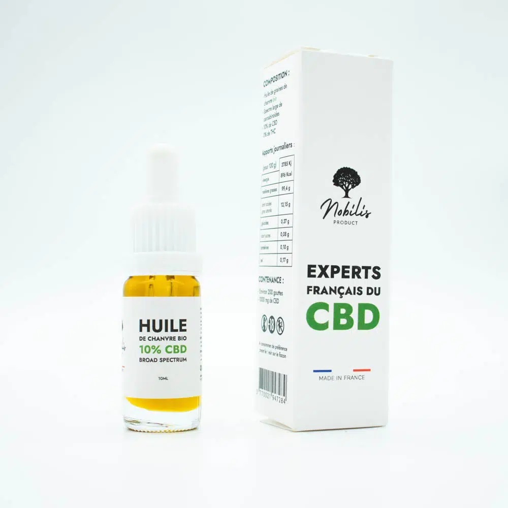 Huile de cbd 10% broad spectrum