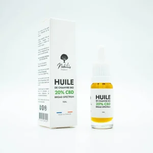 Huile de CBD 20% broad en flacon