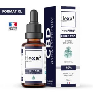 huile CBD 50% broad spectrum, Hexa