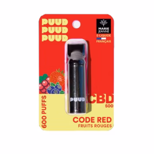 paquet du cartouche puud code red fruits rouges