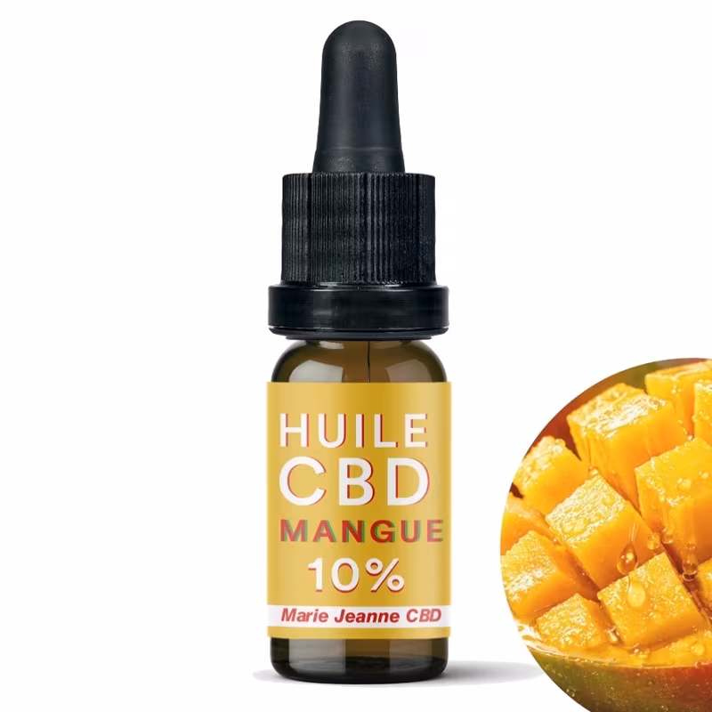 Flacon huile de cbd mangue