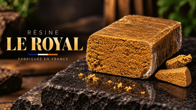 Résine CBD Le Royal fabriquée en France