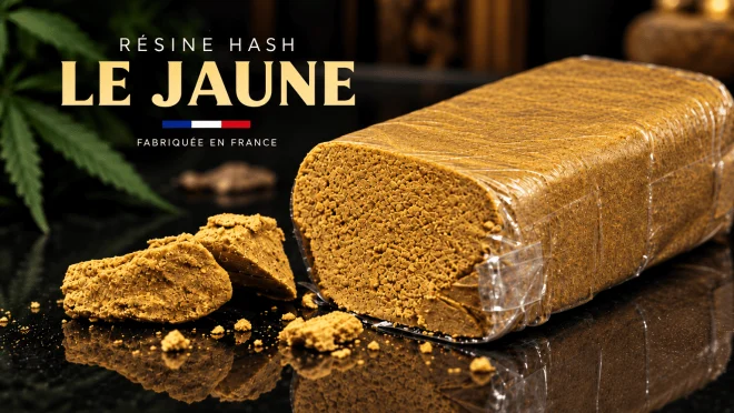 Résine Hash Le Jaune fabriquée en France